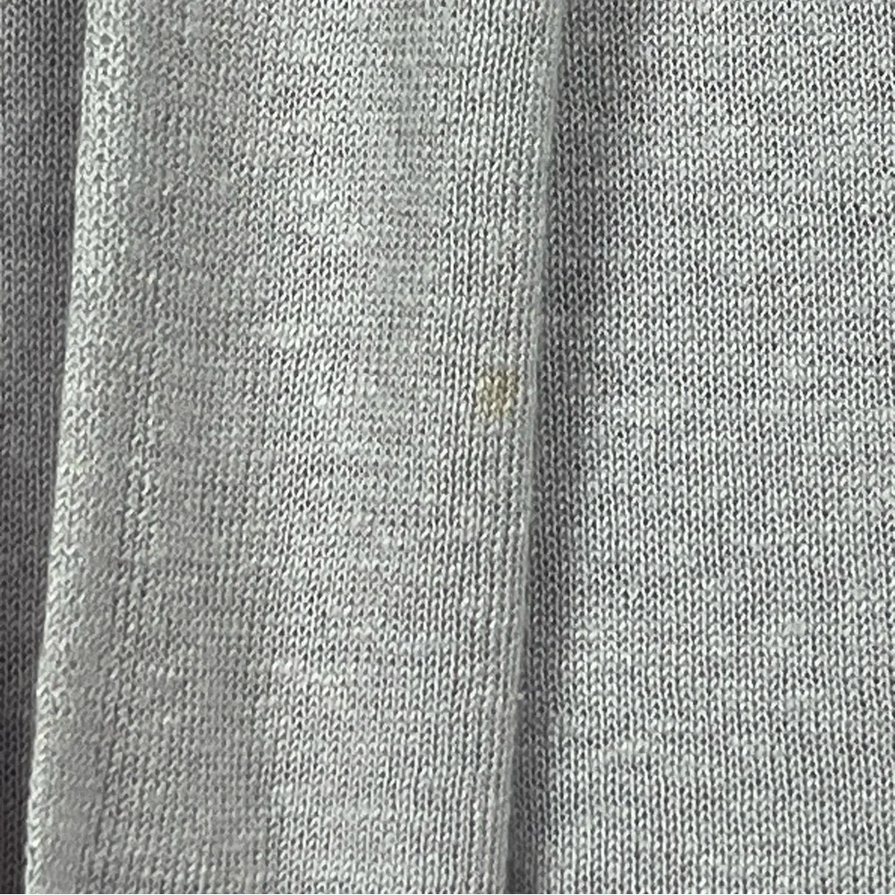 J.Jill light purple linen rayon knit open front waterfall vest shrug, large.